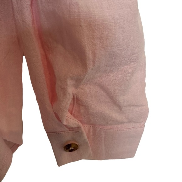 Hot TOUCH light pink button down shirt in size M - Picture 5 of 6